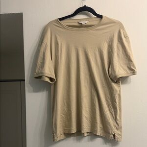 Club Monaco Beige Men's Short Sleeve Tee